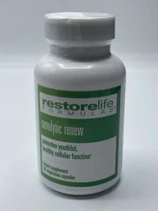 RESTORELIFE FORMULAS SENOLYTIC RENEW 36 VEGETARIAN CAPSULES-SUZANNE SOMERS - Picture 1 of 4