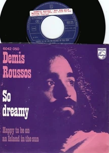 Demis Roussos ORIG DUT PS Promo 45 So dreamy NM ’75 Philips 6042050 Chanson - Picture 1 of 1
