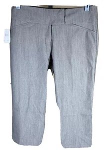 NWT Women Vanity Dress Gray Capris Size 9 Stretch Capri - Picture 1 of 5