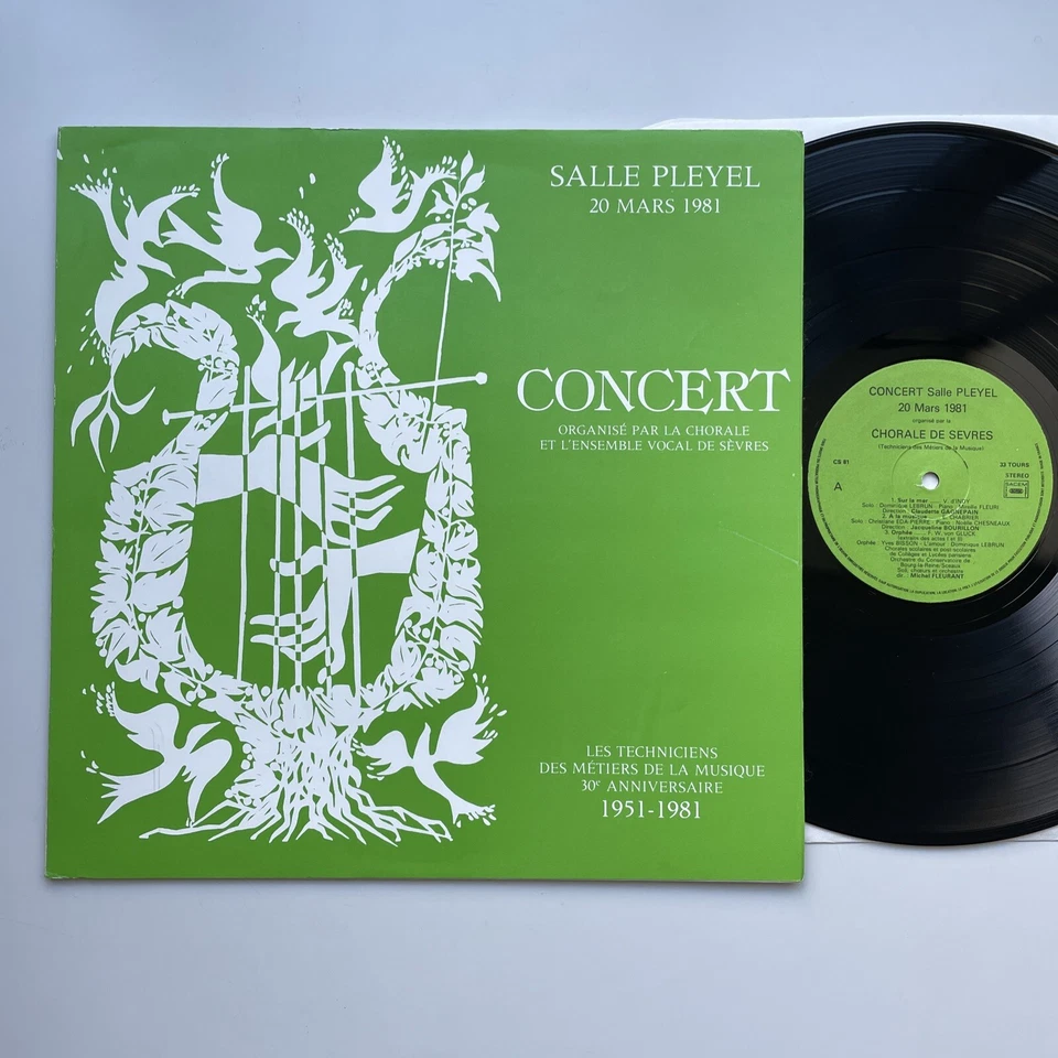 LP CHORALE DE SEVRES - Concert salle Pleyel 20 mars 1981. - Photo 1/3