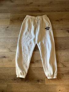 White Fox Womens Ivory Volume 3 Jogger Sweatpants Size Large - Picture 1 of 3