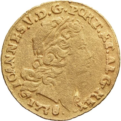[#137313] Portugal, Joao V, 1/2 Escudo, 1738, Lisboa, Oro, En estado bastante bueno, Friedberg:92 Foto 1 de 2