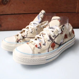 Converse x Golf le Fleur Sneakers Size 7 Beige Bird Print Low Top Tyler Creator - Picture 1 of 13
