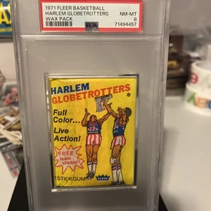 1971-72 PSA 8 HARLEM GLOBETROTTERS Unopened Wax Pack - low pop! - Picture 1 of 4