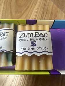 Zum Bar Lot Of 2 Lemongrass And Yea Tree-Citrus Goat'S Milk Soap 3 Oz Each - Picture 1 of 4