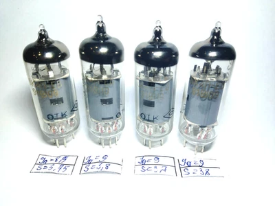 4 pezzi tubi pentodo 6K4P-EV / 6BA6 / 6F31 / QUAD ABBINATI NUOVI, stessa data 91s. - Immagine 1 di 4