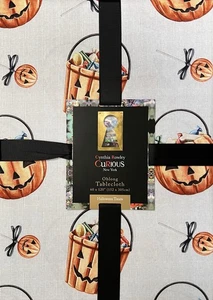 Cynthia Rowley Halloween Pumpkin Trick Or Treat Cloth Tablecloth 60” X 120” - Picture 1 of 2