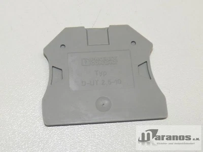 NEU Phoenix Contact Typ D-UT 2,5-10 Abschlussdeckel D-UT2,5-10 - Bild 1 von 2