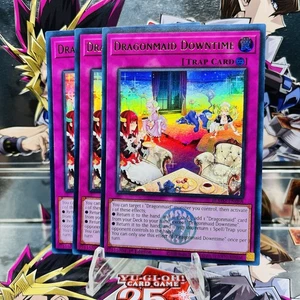 3x Yugioh Playset Dragonmaid Downtime BLMM-EN068 Ultra Rare 1st Ed Near Mint - Picture 1 of 1