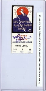 Glyn Milburn Signed Autographed Ticket Stub Broncos All Purpose Yds Record JSA - Picture 1 of 3