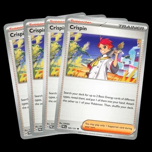 4x Crispin 105/131 Prismatic Evolutions Playset Near Mint Pokemon TCG - Picture 1 of 3
