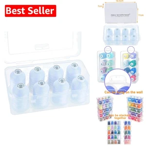 Versatile 600M Mercerized Cotton Thread - Quilting, Sewing & Embroidery Set - Picture 1 of 8
