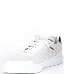 Cole Haan GrandPro Rally Stitchlite Lace-Up Knit Sneakers | White/Navy | US12 - Picture 1 of 4