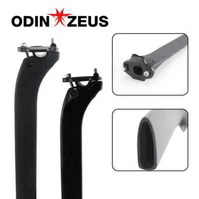 Tija de sillín de fibra de carbono para bicicleta de carretera/MTB, negro brillante/mate, tubo de asiento de 0/25 grados Foto 1 de 4