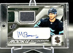 2022-23 Upper Deck SPX Matty Beniers Rookie Autograph Jersey /75