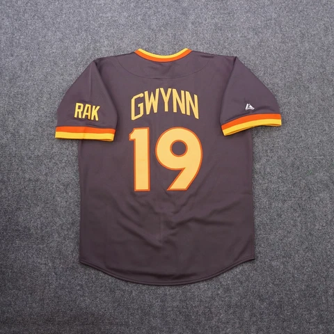 Tony Gwynn 1984 San Diego Padres Men's Cooperstown Brown Away Throwback Jersey Cover