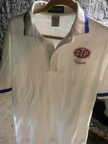 Nascar shirt Richard Petty Polo shirt style golf shirt Racing shirt Sz Med STP Cover