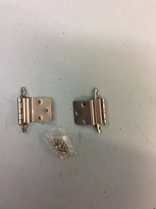 Liberty H00930CSNC 3/8” Inset Hinge W/out Spring Satin Nickel Set Of 2 (II3) - Picture 1 of 2