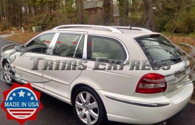 2002 - 2008 捷豹 X 型旅行车 8 件铬柱不锈钢装饰 — 第 1/2 张图片