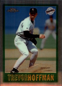 1997 Topps Chrome San Diego Padres Baseball Card #25 Trevor Hoffman