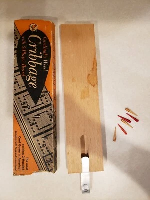 Vintage Wood Cardinal Cribbage Game LOOK!!! Complete 6 pegs - Image 1 of 4