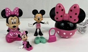 Disney Minnie Mouse Lot w Lamp Light, Flashlight Tested Work + Figures - Picture 1 of 7