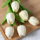 PU Mini Tulipe Fleur Artificielle Maison Mariage Décoration Main Touchant Plastique Fl