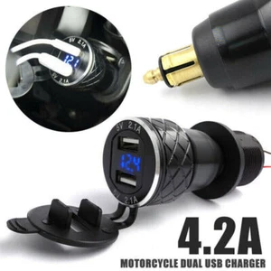 For BMW R1200GS Triumph Tiger 800 XC Hella DIN to Dual USB Motorcycle Charger UK - Picture 1 of 8