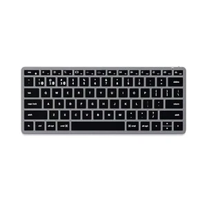 Clavier sans Fil Bluetooth Slim X1 QWERTY Américain Clavier Rétroéclairé Mult... - Picture 1 of 8