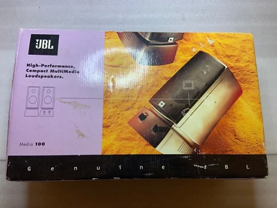 JBL Media 100 High Performance Compact Multimedia Loudspeakers BNIB NOS - Image 1 of 4