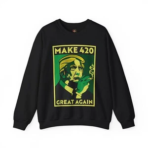 Gran Divertido Cannabis 420 Stoner Smoker Punk Hipster Weed Lovers Regalo Sudadera - Imagen 1 de 41