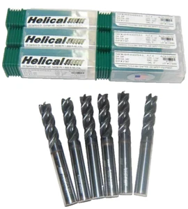 6 Pc. Helical 3/8"x1-1/4" Vari. Pitch High Perf. Carbide End Mills w/C.R-SST,TI - Picture 1 of 1