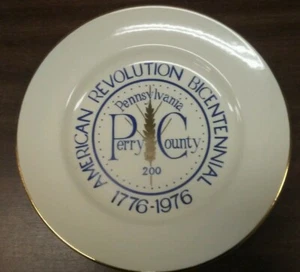 Collector Plate Perry County PA US Bicentennial Commemorative Plate - Picture 1 of 1
