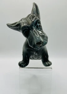 VTG Porcelain Scottie Scotty Scottish Sitting Looking Dog Figurine Japan 5.5” - Picture 1 of 10