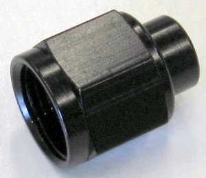 492910BL Fragola -10AN Aluminum Flare Cap Black - Picture 1 of 1
