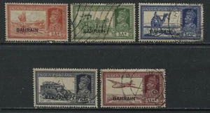 Bahrain KGVI 1938-41 various overprinted larger values used - Bild 1 von 1