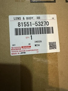 81551-53270 Lámpara Trasera Lexus, Derecha 8155153270, Original USADA OEM 1 - Imagen 1 de 11