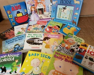 Lot of 5 Children BOARD Hardcover BABY TODDLER DAYCARE Kids BOOKS *RANDOM MIX* - Picture 1 of 3