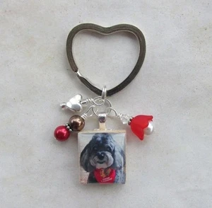 Llavero Foto Personalizado Corazón Dije Recuerdo Llavero Personalizado Único - Imagen 1 de 1