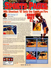 1997 NBA Shootout 97 Vintage Art Full Print Ad Sony Playstation Shoot Out PROMO