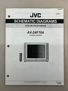 JVC AV-24F704 Original Service Manual Free Shipping - Picture 1 of 3