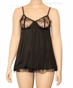 Plus Size Black Lace Babydoll with G-String Sexy Lingerie XXL - Picture 1 of 2