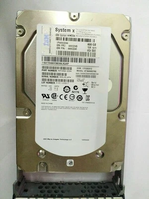 IBM 44W2244 4WW2245 44W2248 600GB 15K 3.5 ''  SAS HDD HARD DRIVE - Image 1 of 2