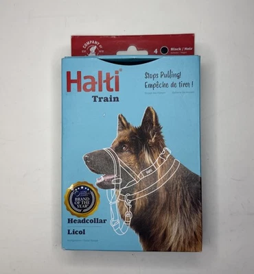 Collar y eslabón para cabeza de perro HALTI - negro. Deja de tirar, entrenamiento de mascotas. 6 tallas. Foto 1 de 4