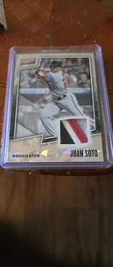 JUAN SOTO 2019 PANINI FATHERS DAY 3 COLOR  JERSEY PATCH #NO.JS NEW YORK METS - Picture 1 of 3
