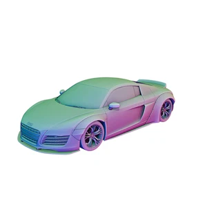 Audi R8 Bodykit Upgrade Kit im Maßstab 1:25-1:24 ohne Karosserie - Bild 1 von 2