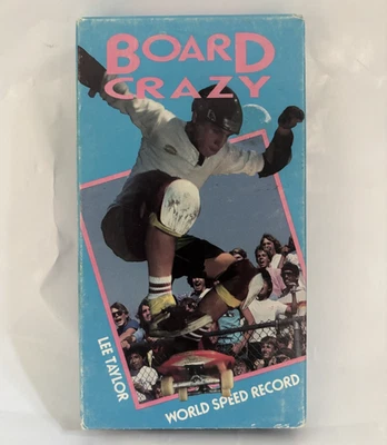Board Crazy 1988 VHS Lee Taylor World Speed Record Nirvana Skateboard Action - Image 1 of 4