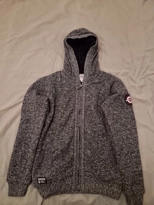 Heavy Medium Mens Lambretta Cardigan Grey - Image 1 of 4