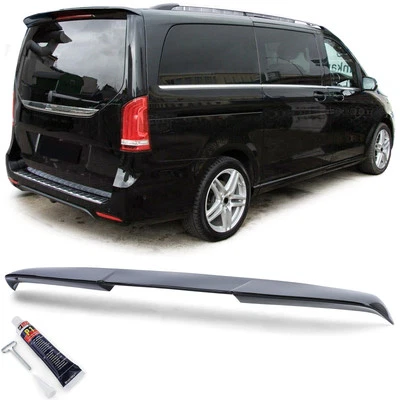 Sport Dach Heckspoiler Schwarz Glanz mit ABE für Mercedes V Vito W447 W448 ab 14 - Bild 1 von 4