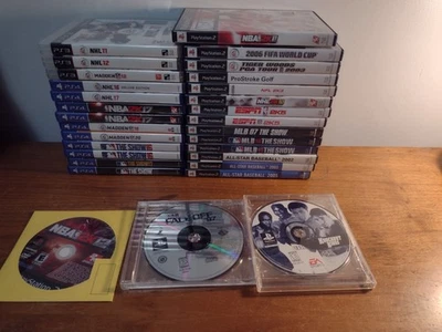 LOTE DE 31 JUEGOS PLAYSTATION 2 PS2 PS3 PS4: JUEGOS DEPORTIVOS NBA NHL MLB NFL ESPN Foto 1 de 4